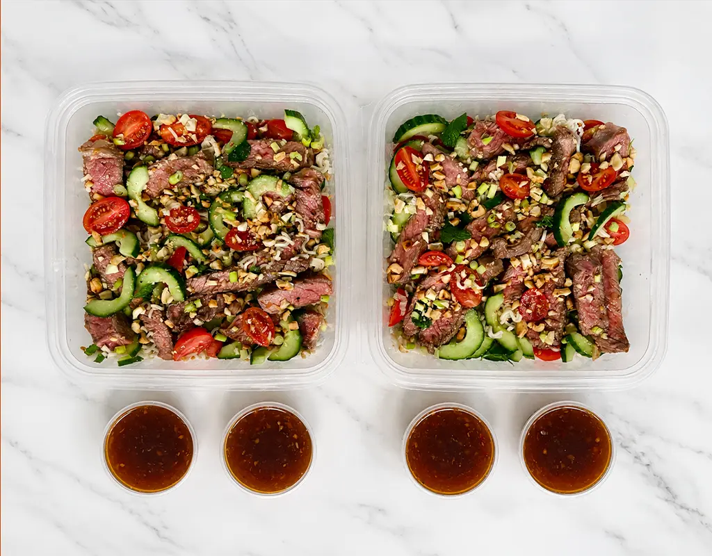 Chef Sarah beef strip salad meal prep